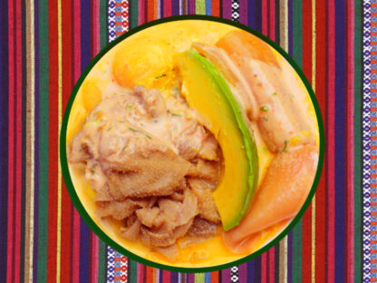 Comidas ecuatorianas | Plato típico del Ecuador | Papas con cuero y librillo
